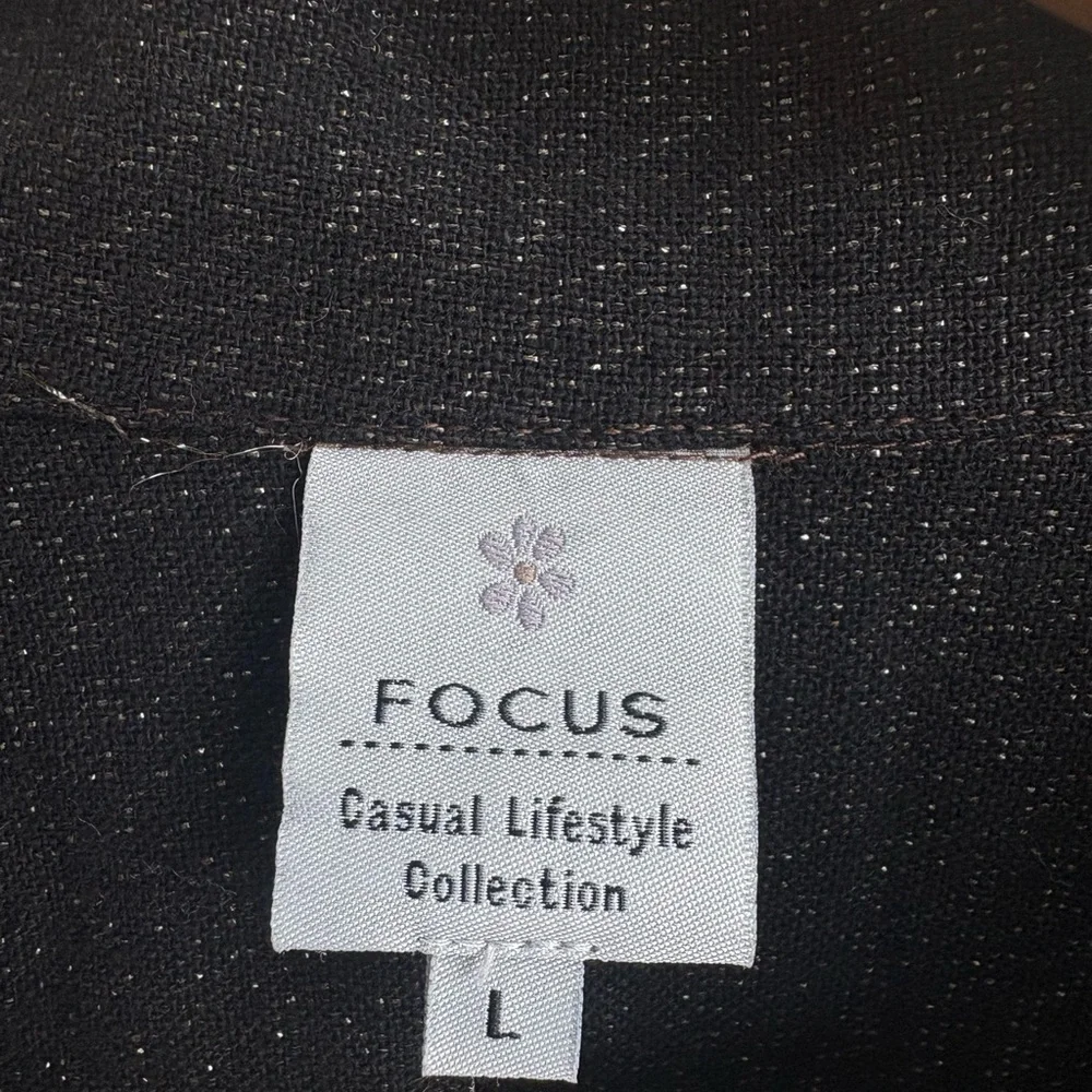 Focus Casual Lifestyle Collection Button Front Jacket Women’s Size Large